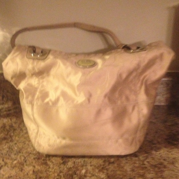 Gold coach purse