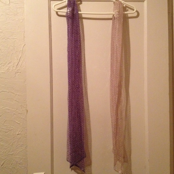 2 absolutely beautiful sequin scarfs