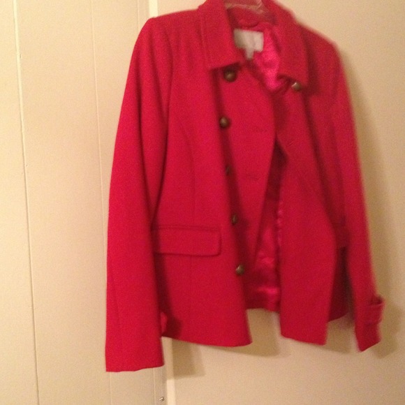 Red peacoat!
