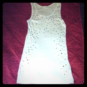 Allen B. pale green tank with studs