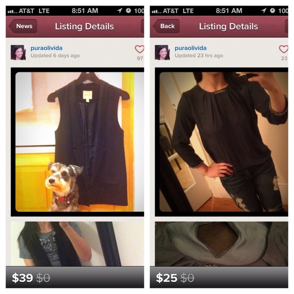 Urban Outfitters Jackets & Blazers - Black tuxedo sleeveless blazer / vest