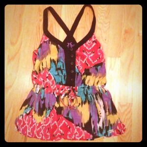 ❌SOLD❌Buffalo multicolored racer back top