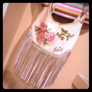 juicy beige cross shoulder purse