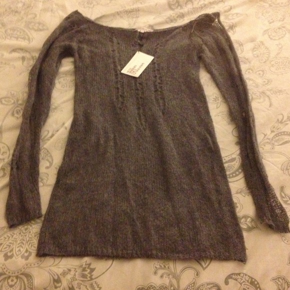 💢Sold💢Grey loose knitted sweater