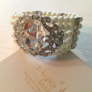 Imitation Pearl Stretch Bracelet