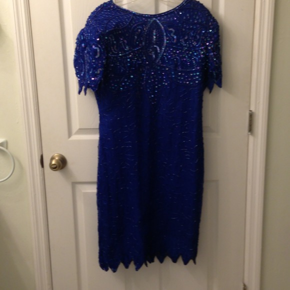 Blue cocktail dress