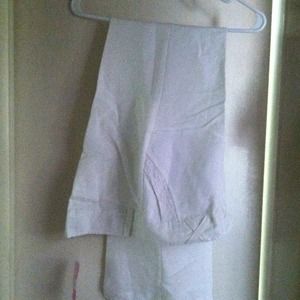 White linen pants