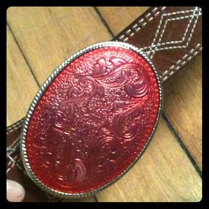 Guess belt, western big buckle NWT