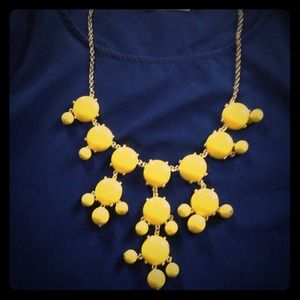Yellow bubble necklace
