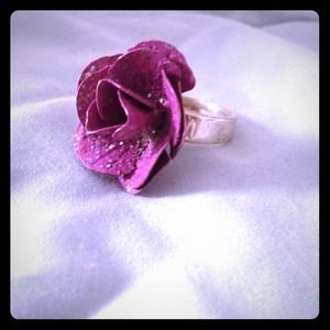 Sparkle Purple flower ring 1 for $5 or 2 for $8