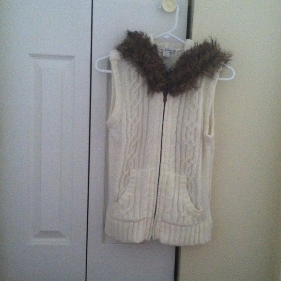 Faux fur vest