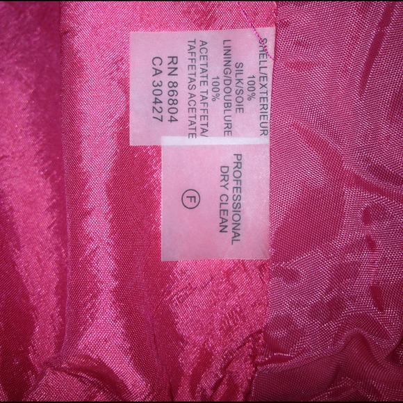 Magaschoni fuchsia embellished silk jacket sz4 - Picture 3 of 4