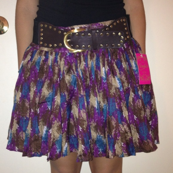 SOLD NWT Candies skirt with belt