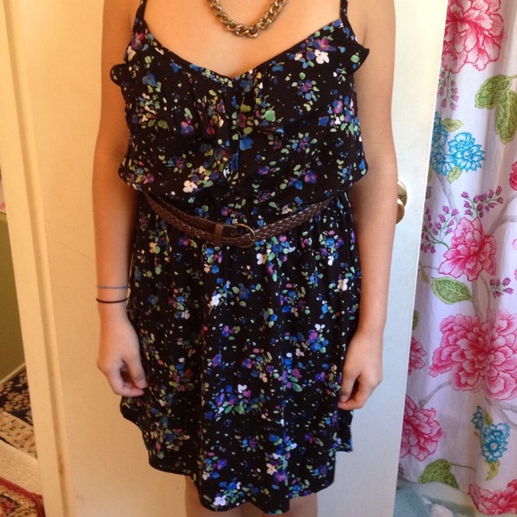 SOLD NWT dress with watercolor floral design