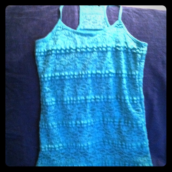 Lacey turquoise tank