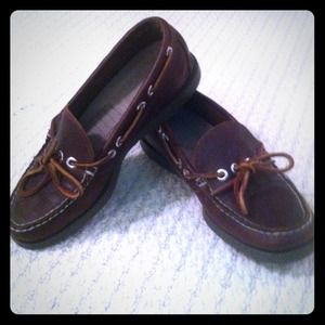 Brown docksiders