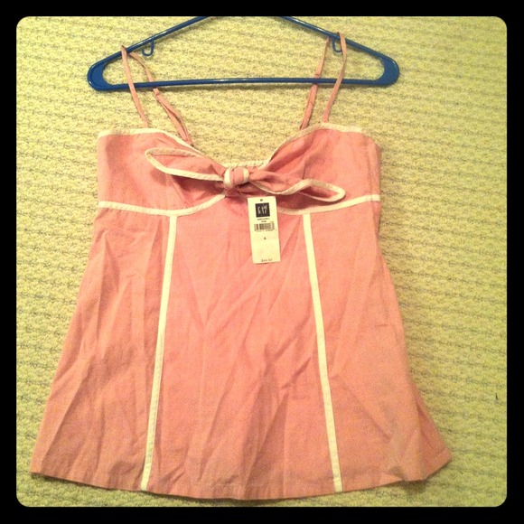 GAP Baby doll pink tank top