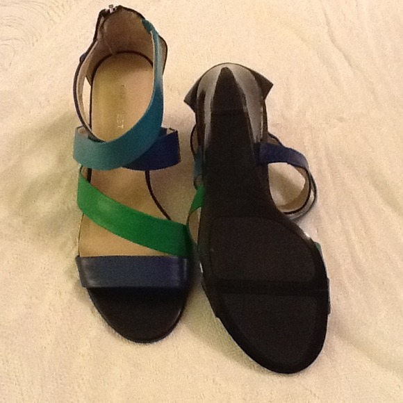Sold* Nine West Multi color sandals