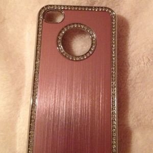 iPhone 4/4s light pink bling case