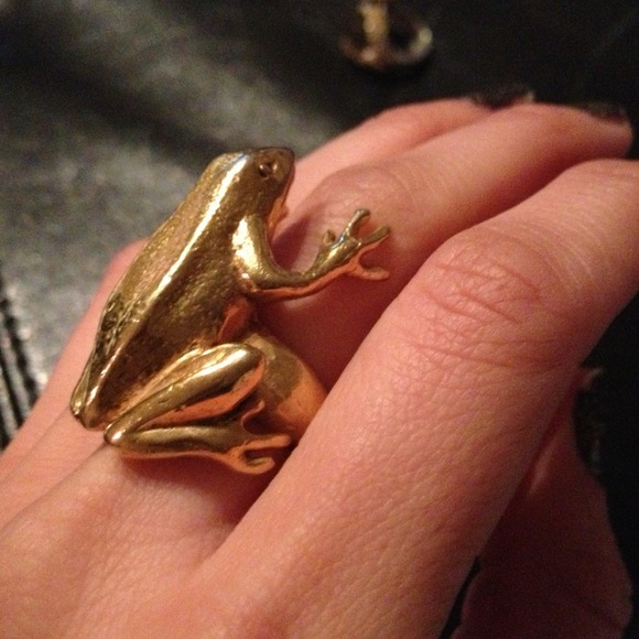 Jewelry - Sterling silver and gold plated frog ring Jewelry - Sterling silver and gold plated frog ring