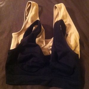 Stretchy, smoothing sports bras 2pk
