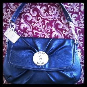 NEW w TAGS XOXO twister handbag w silver accents