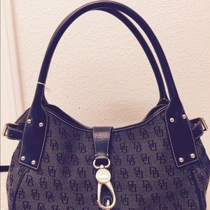 Dooney & Bourke Large Logo Lock Satchel
