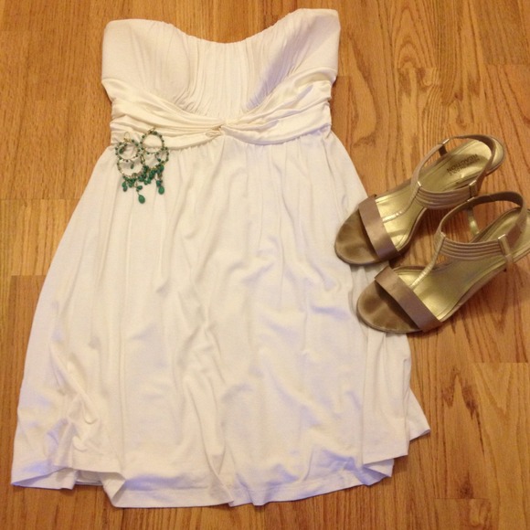 bebe Dresses & Skirts - White Bebe Party Dress