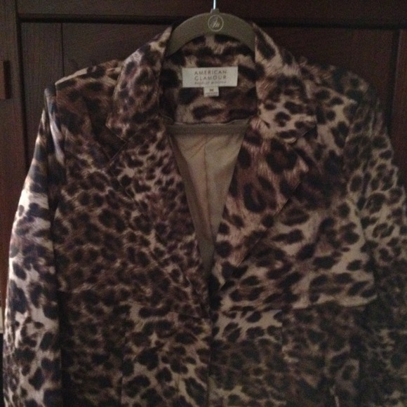 Leopard print trench coat
