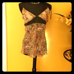 Tie around neck blouse