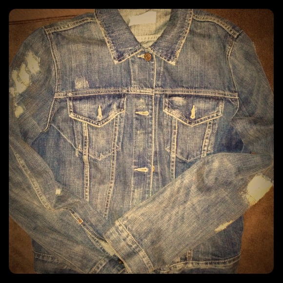 Ralph Lauren Denim Supply Distressed Denim Jacket