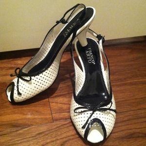 ✨REDUCED✨Franco Sarto B&W Heels. Size 7