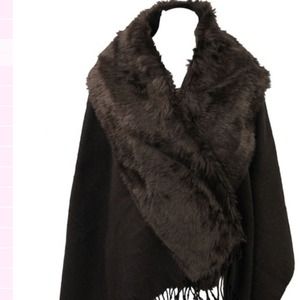 Soft Faux Fur Shawl