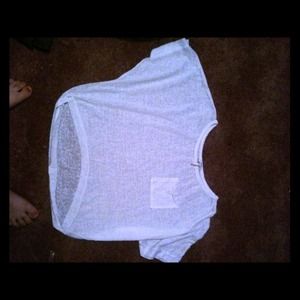 Mesh, half cut shirt
