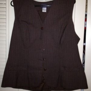 Brown vest polyester lining