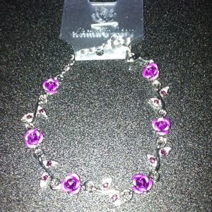Purple Rose Bracelet