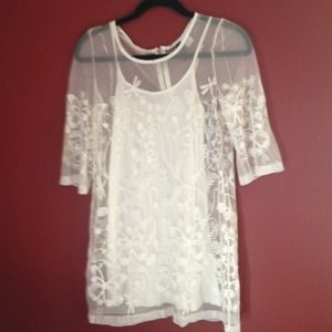 H&M Lace Skull Shift Dress, sz 2