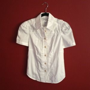 NWOT Diane von Furstenburg White Button Up