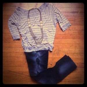 Almost Famous black destroyed skinny jeans