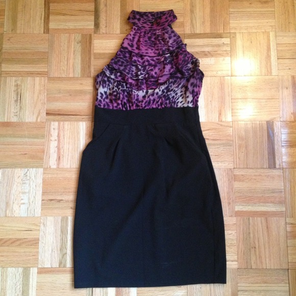 Purple ruffle dress