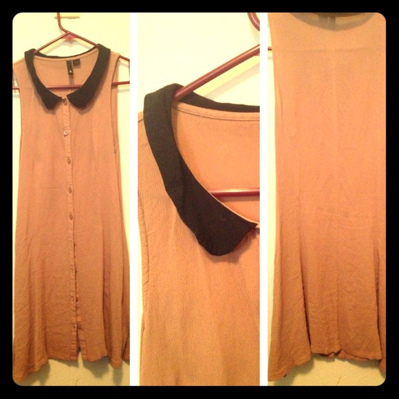 Silk dress with Peter Pan collar