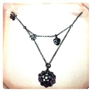 Juicy Couture Flower Cluster Wish Necklace