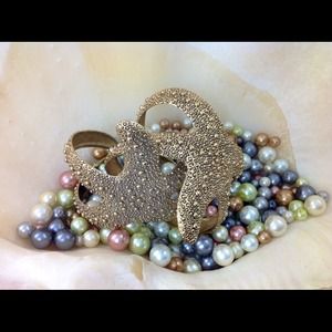 2 Gold Starfish Bracelets