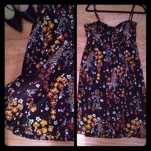 H&M Floral faux wrap dress