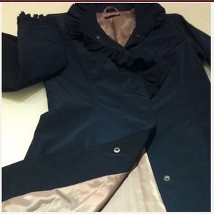 Sisley Jackets & Blazers - Sold ⛔ Sisley Ruffle Trench Coat NWOT Sisley Jackets & Blazers - Sold ⛔ Sisley Ruffle Trench Coat NWOT