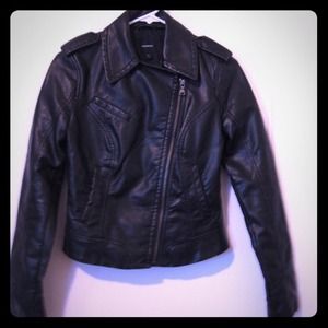 NWT faux leather moto jacket