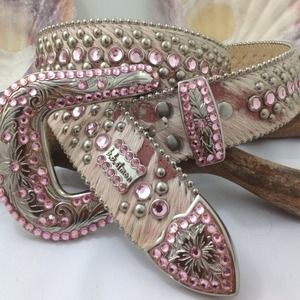 Signature Italian Hair on Cowhide Leather Belt