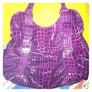 Purple Shinny Purse 13" x 16"