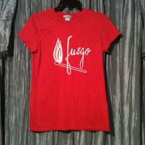 **REDUCED** Burnt-Orange FUEGO tee