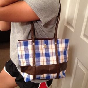 Plaid purse